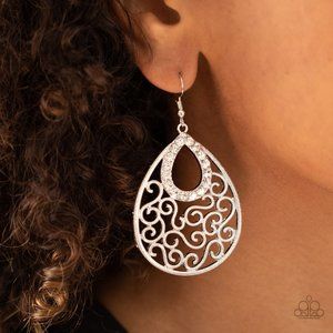 White  Seize The Stage - White Earrings